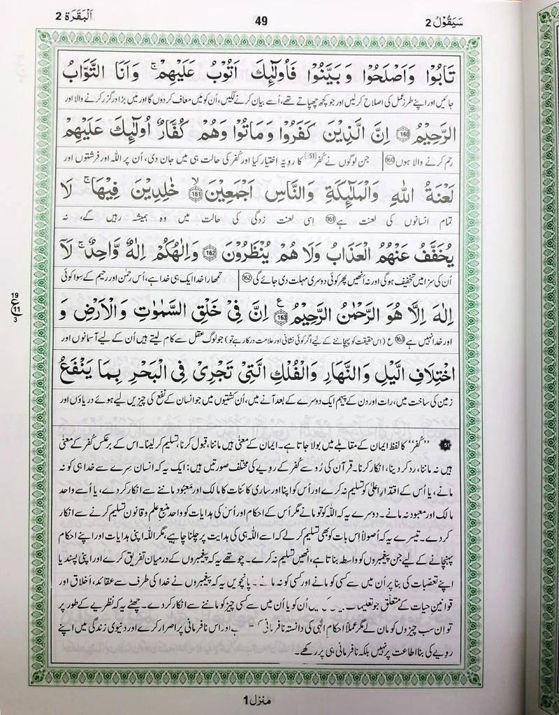 Maulana Maududi: Tarjuma Quran Majeed with Mukhtasar Hawashi 3/S - Image 2